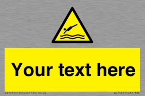 Custom Warning diving area